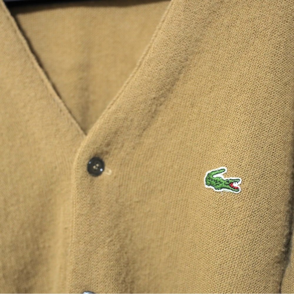 Vintage 70s 80s IZOD LACOSTE Ladies Cardigan Sweater Union Made USA Large Orlon - Picture 3 of 13